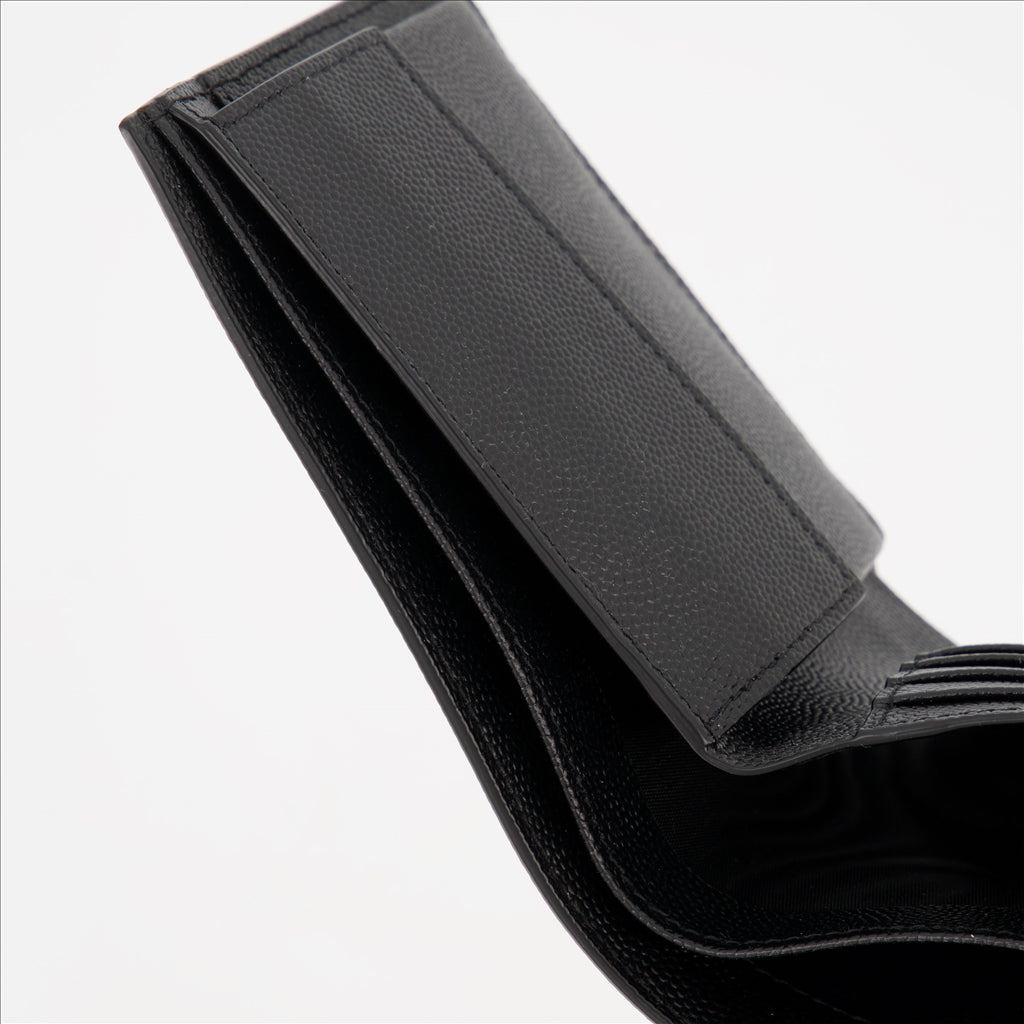 Petite maroquinerie Portefeuille en cuir Saint Laurent Noir Homme