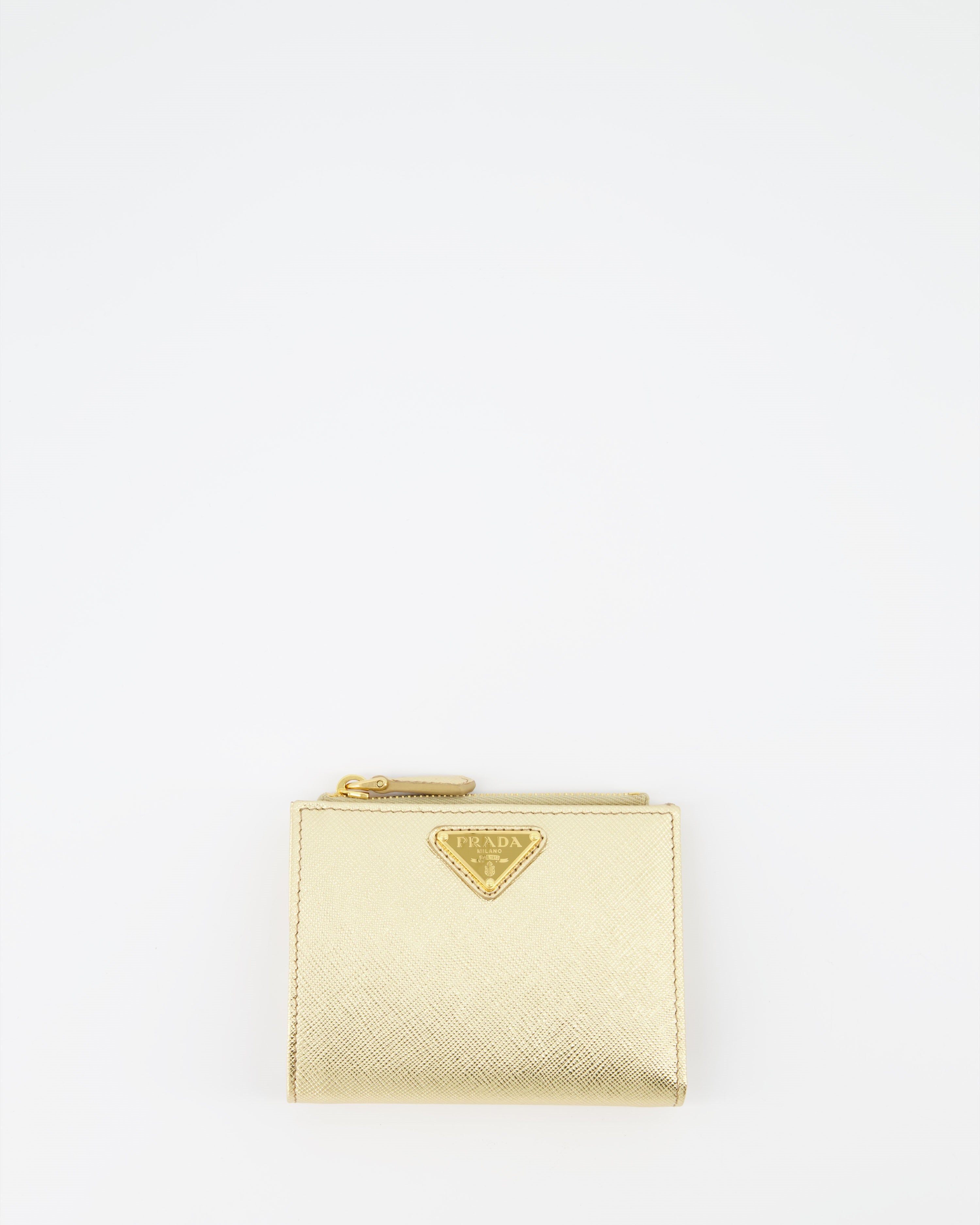 Gold Saffiano Wallet