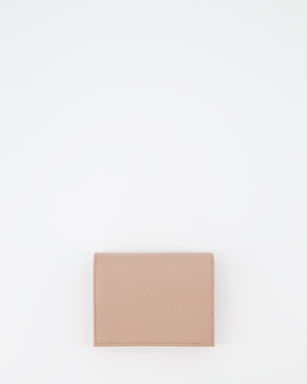 Kleine lederwaren Portefeuille Saffiano doré Prada Rosa Femme