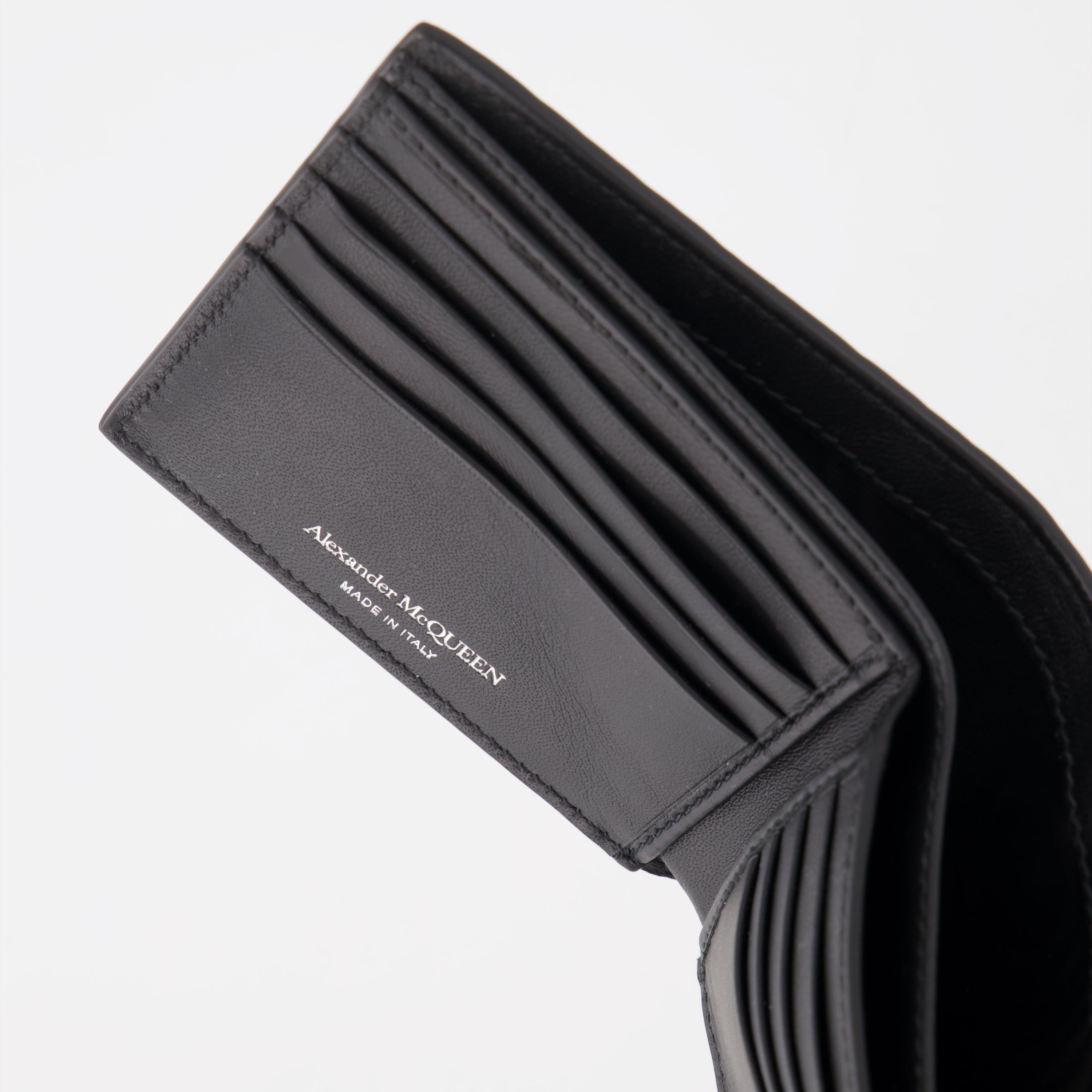 Portefeuille en cuir texturé craquelé