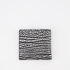 Portefeuille en cuir texturé craquelé