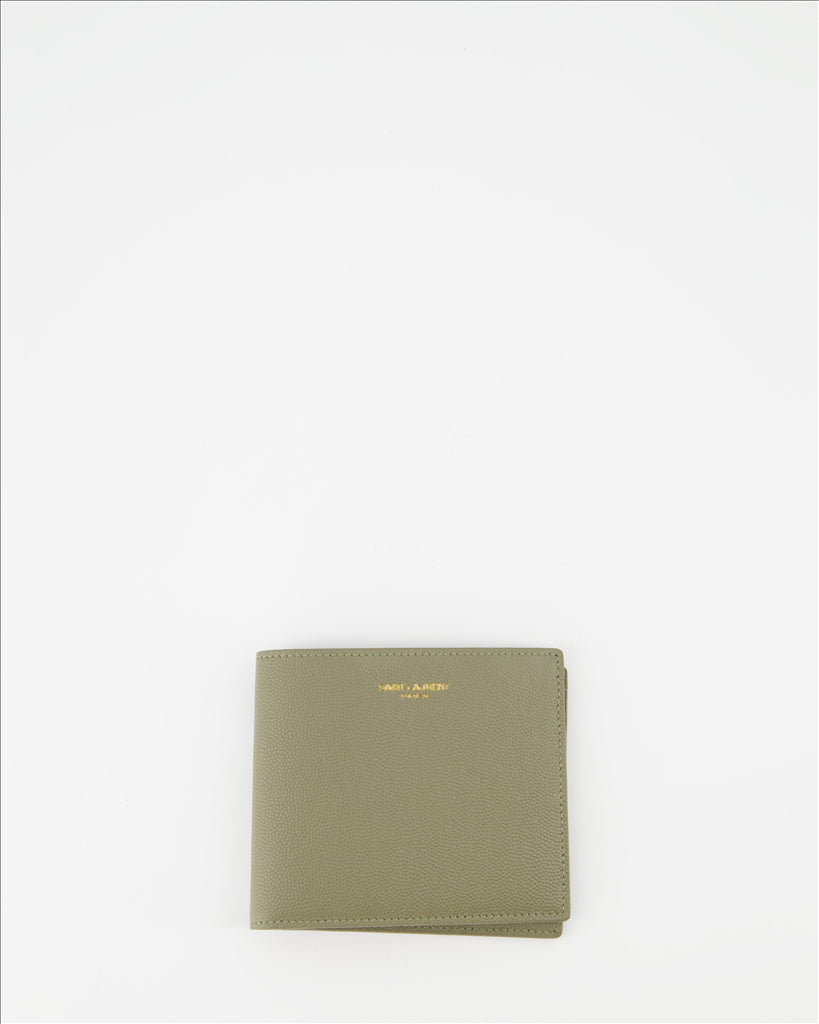 Small leather goods Leather wallet Saint Laurent Green Man