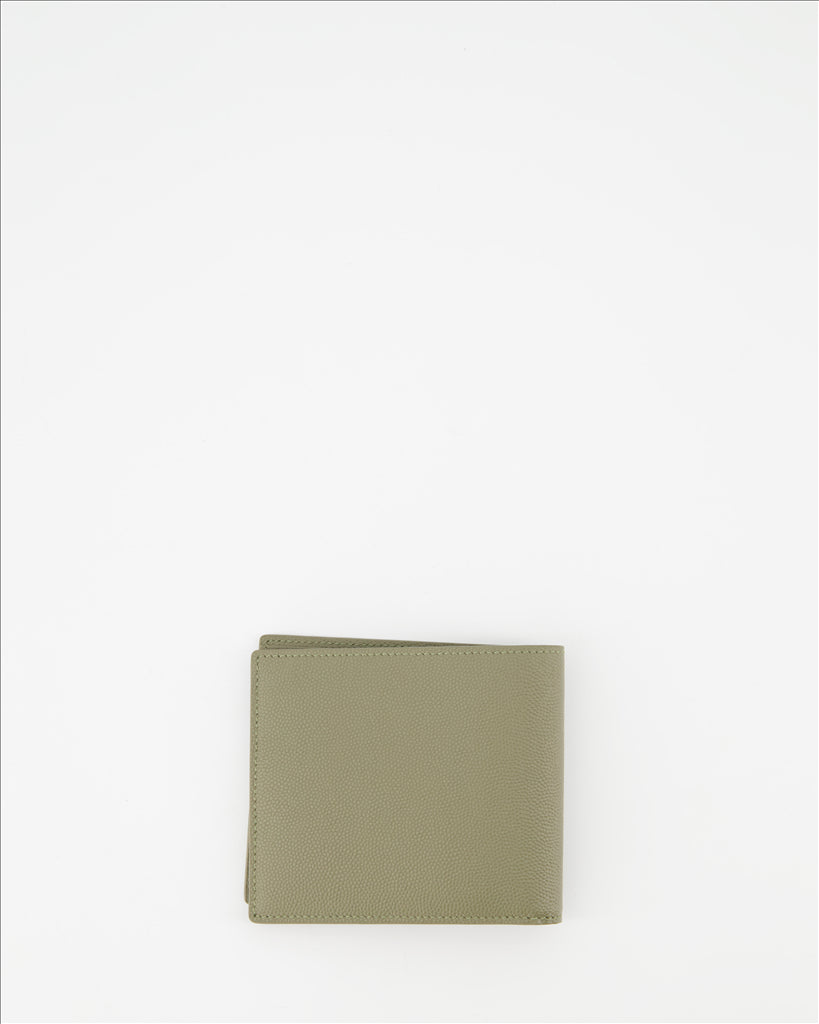 Small leather goods Leather wallet Saint Laurent Green Man