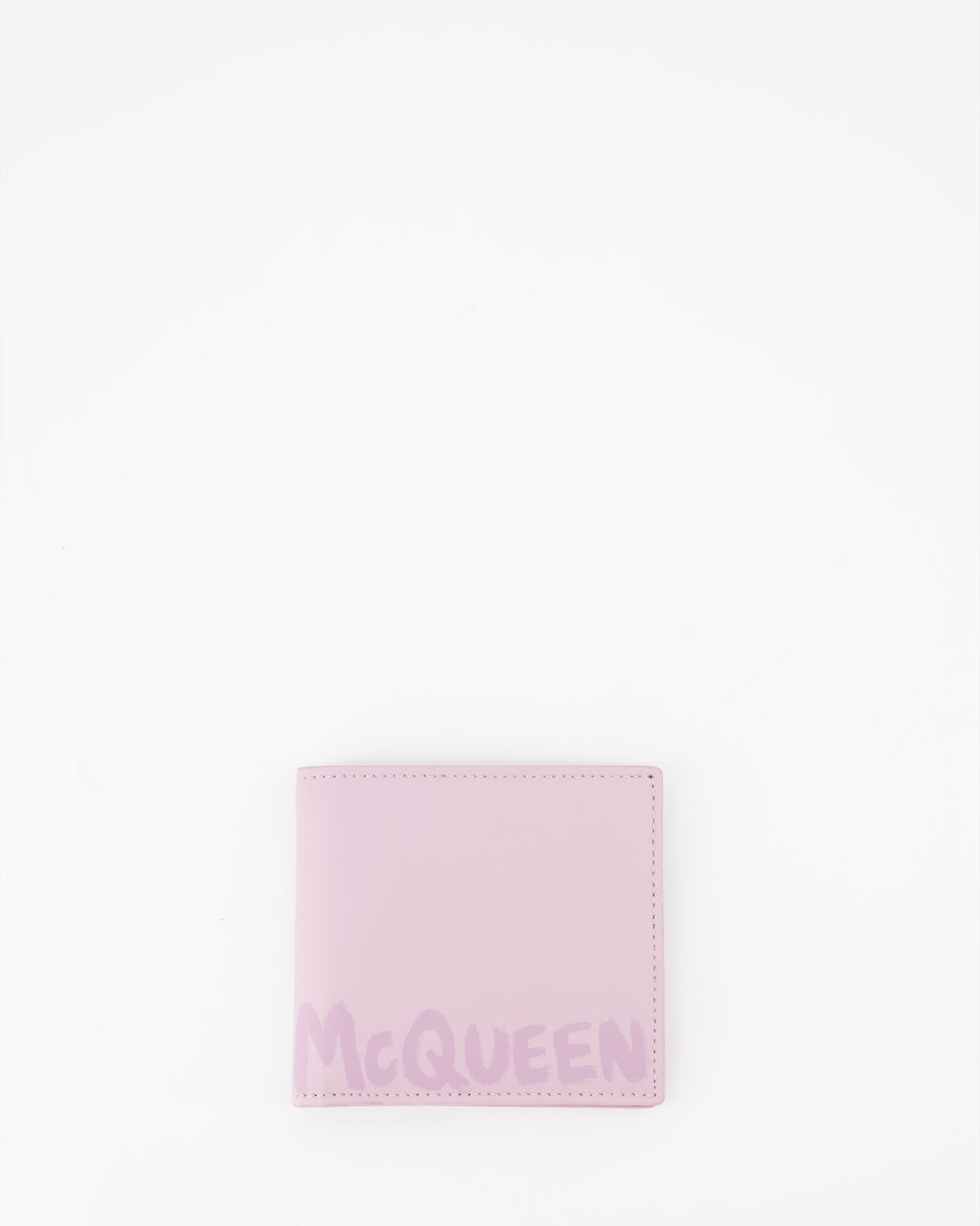 Kleine lederwaren Portefeuille Graffiti Alexander McQueen Rosa Homme