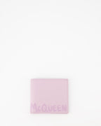 Kleine lederwaren Portefeuille Graffiti Alexander McQueen Rosa Homme