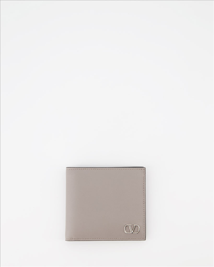 Kleine lederwaren Portefeuille VLogo Valentino Garavani Grau Homme
