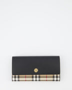 Kleine lederwaren Portefeuille Harlton Burberry Beige Femme