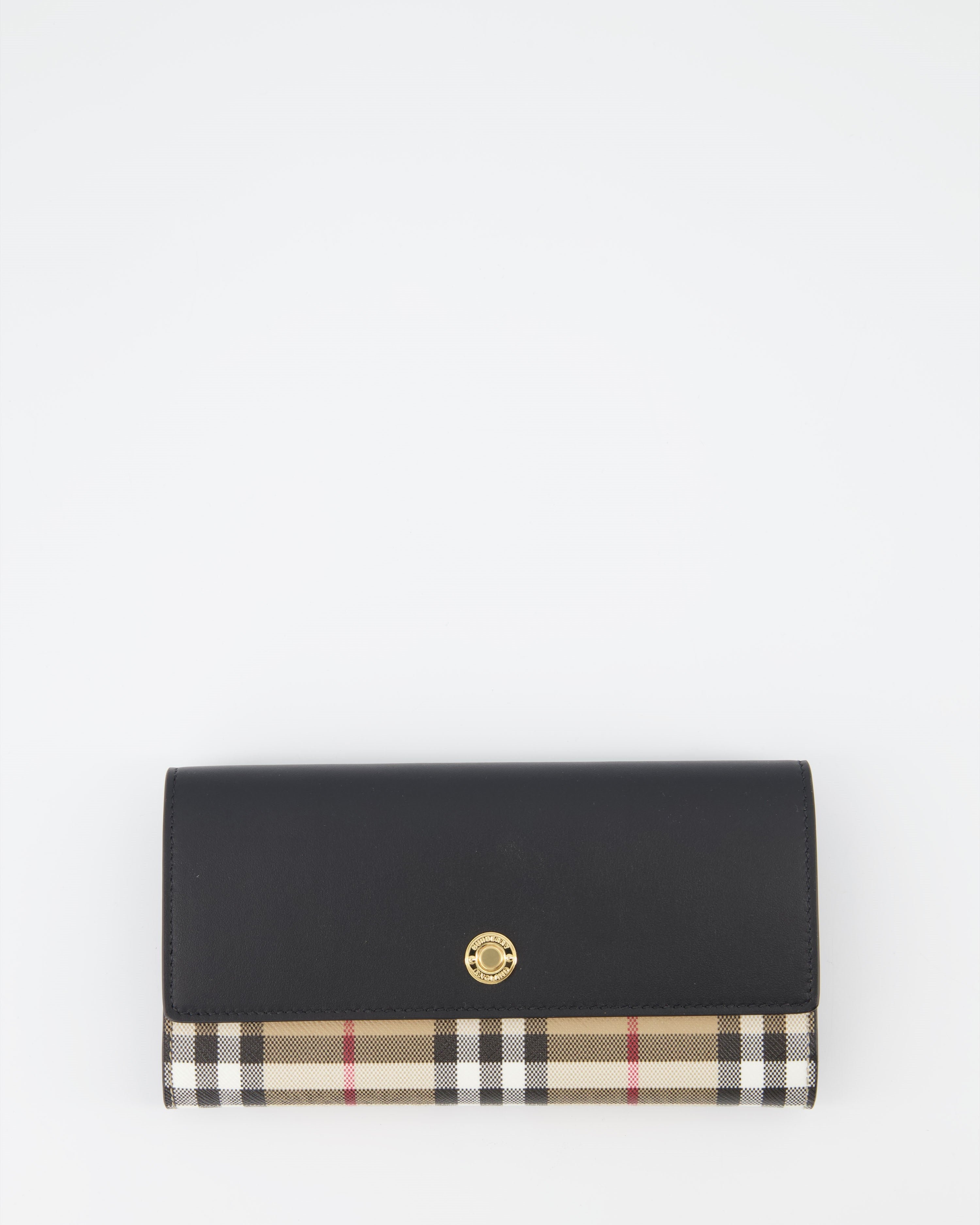 Kleine lederwaren Portefeuille Harlton Burberry Beige Femme