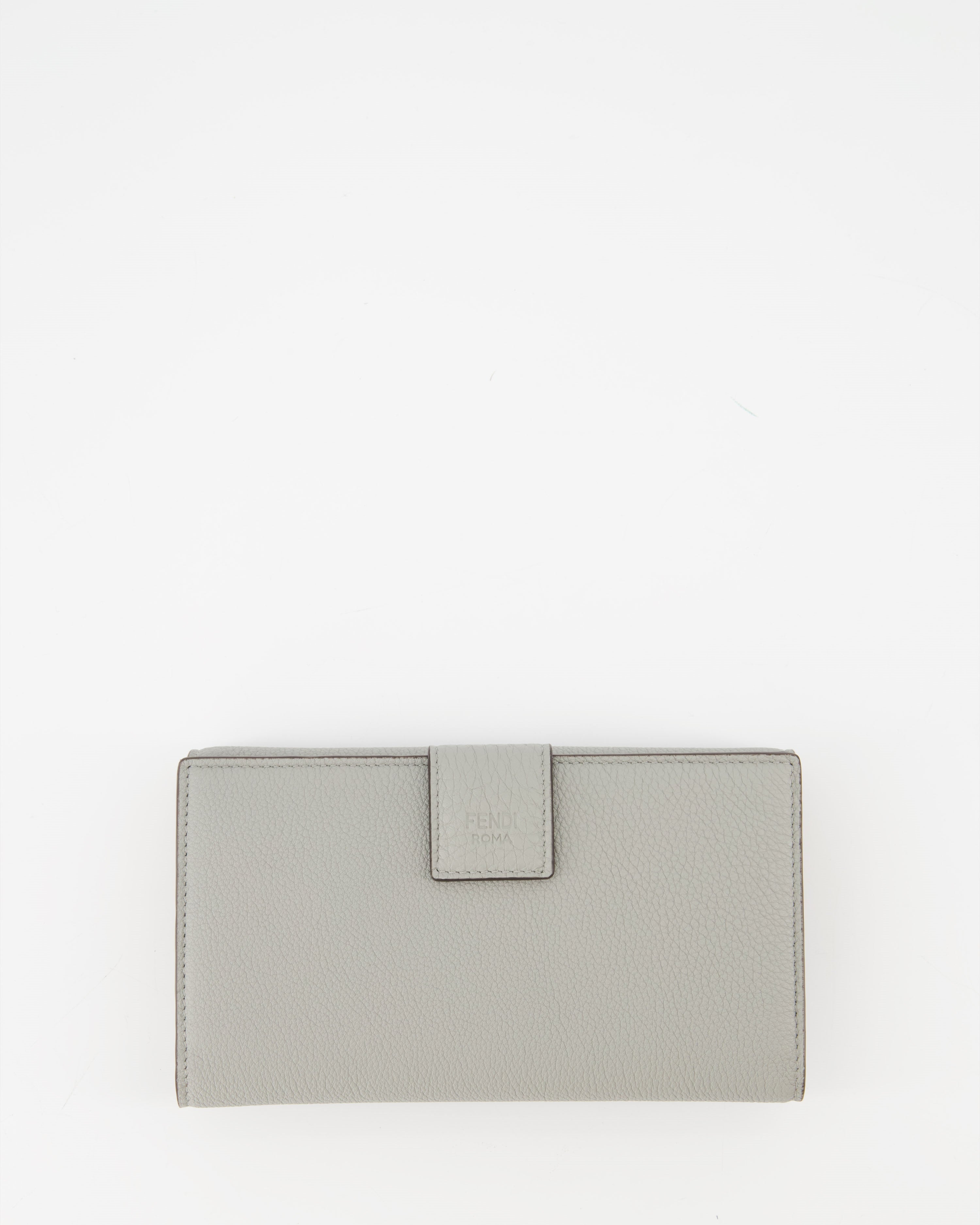 Small leather goods Continental Portfolio Fendi Gray Women