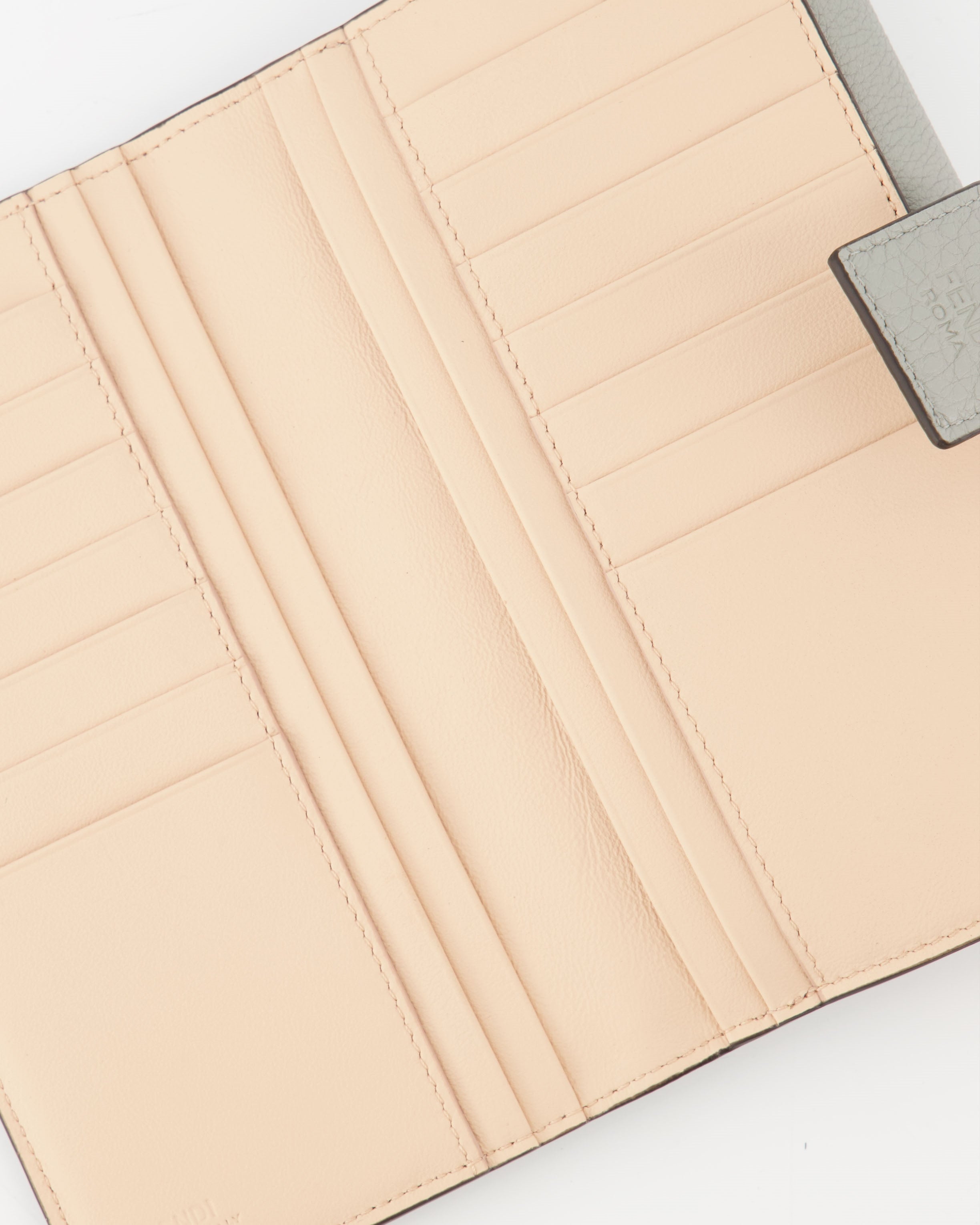 Small leather goods Continental Portfolio Fendi Gray Women