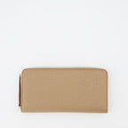 Kleine lederwaren Portefeuille Signature Maison Margiela Beige Unisex