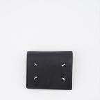 スモールレザーグッズ メゾン マルジェラ コンパクト シグネチャー ウォレット レディース ブラック Maison Margiela 黒 女性