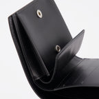 スモールレザーグッズ メゾン マルジェラ コンパクト シグネチャー ウォレット レディース ブラック Maison Margiela 黒 女性