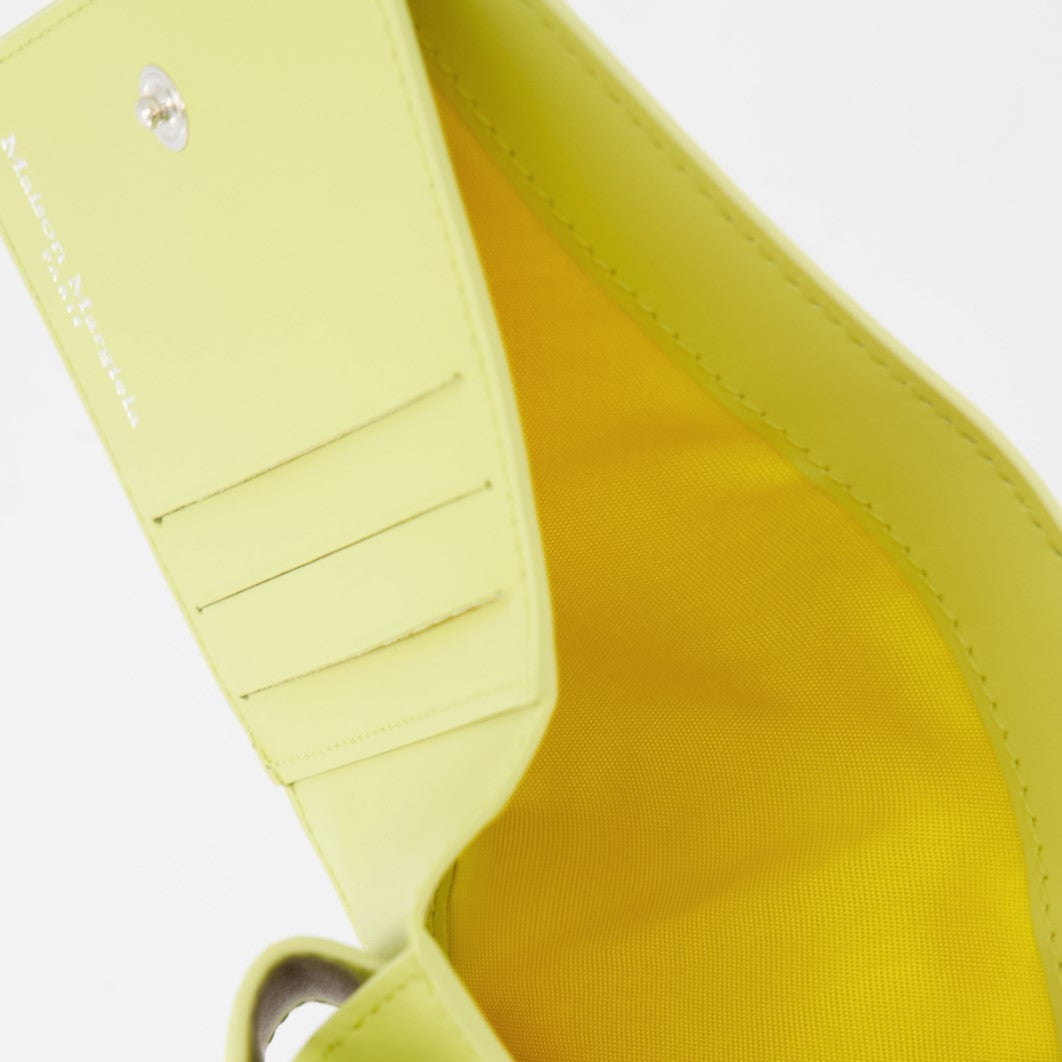スモールレザーグッズ コンパクト シグネチャー ウォレット Maison Margiela 黄色 女性