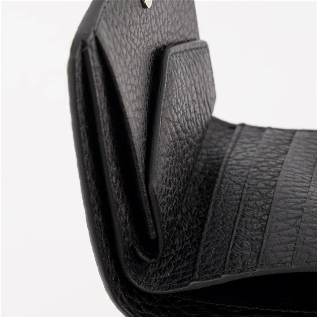 Kleine lederwaren Portefeuille Signature Maison Margiela Schwarz Femme