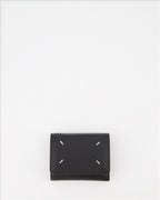 Kleine lederwaren Portefeuille Signature Maison Margiela Schwarz Femme