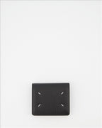 Kleine lederwaren Portefeuille Signature Maison Margiela Schwarz Femme