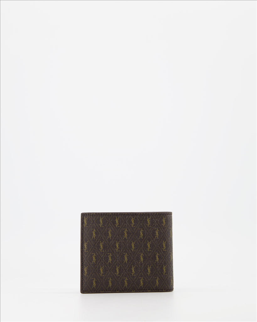 Small leather goods YSL wallet Saint Laurent Brown Man