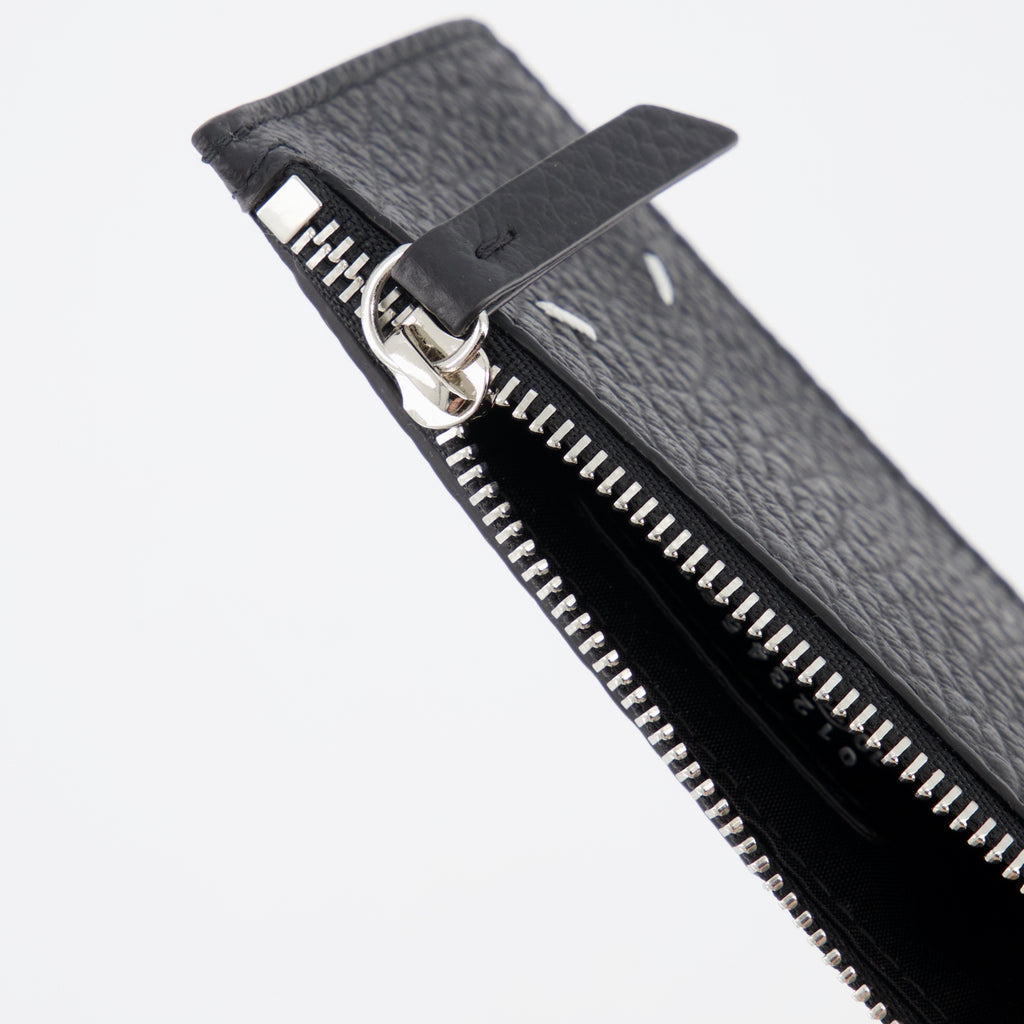 Kleine lederwaren Portemonnaie Signature Maison Margiela Schwarz Unisex