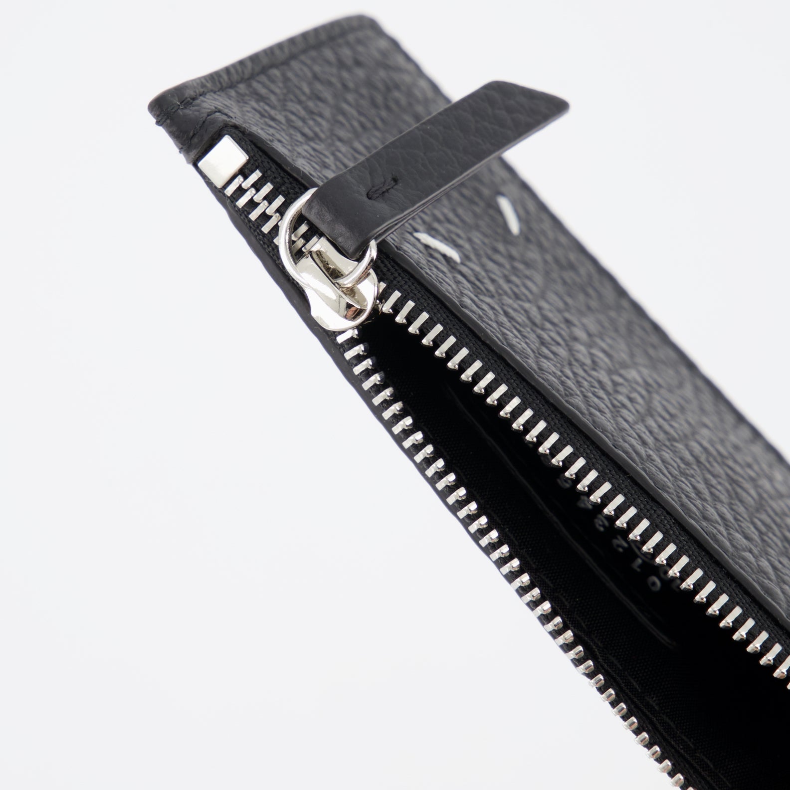 Kleine lederwaren Portemonnaie Signature Maison Margiela Schwarz Unisex