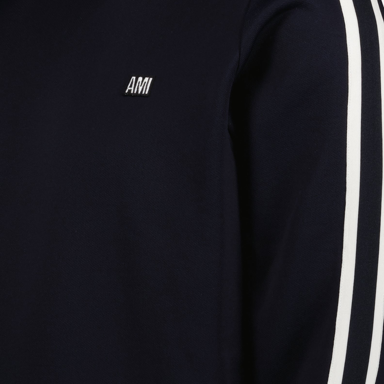 Sweatshirts Pull à bandes latérales Ami PARIS Bleu Homme