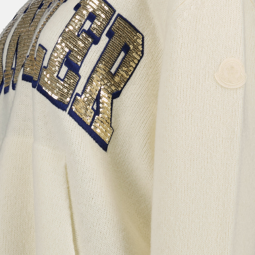 Strickwaren Pull à capuche Moncler Weiß Homme