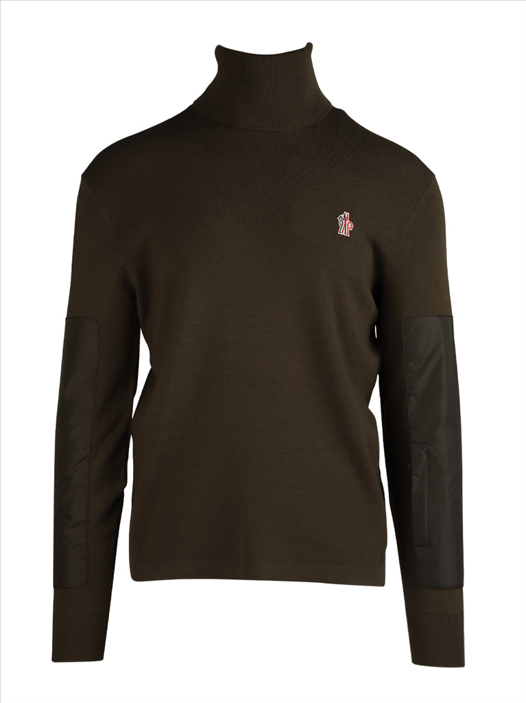 Strickwaren Pull à col roulé Moncler Grenoble Grün Homme