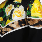 Strickwaren Pull à fleurs Dolce & Gabbana Schwarz Homme