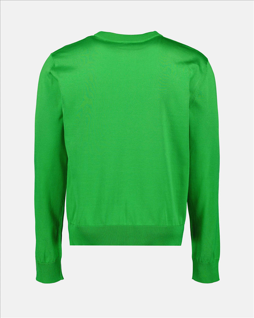 Maille Pull à imprimé roses Dolce & Gabbana Vert Homme