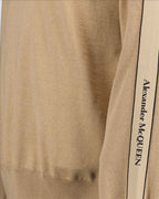 Strickwaren Pull à logo Alexander McQueen Beige Homme