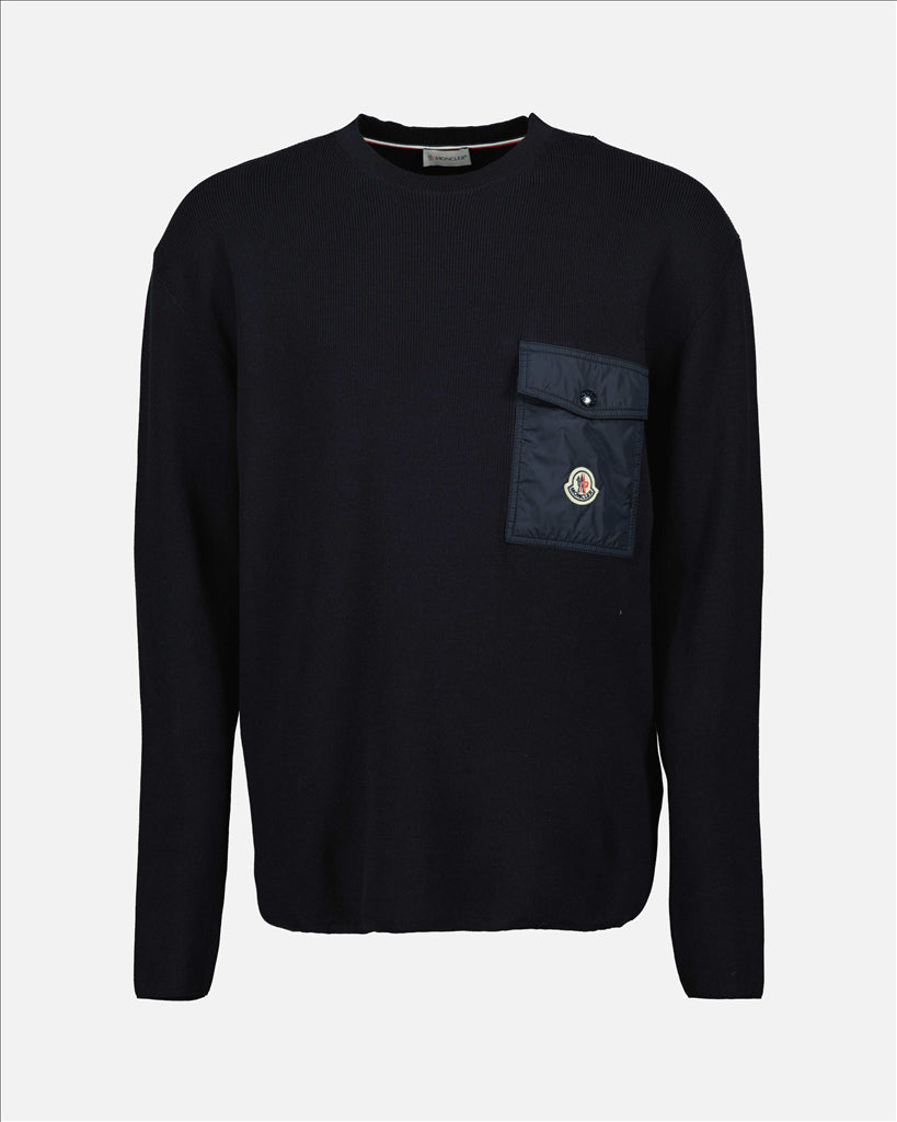 Strickwaren Pull à logo Moncler Blau Homme