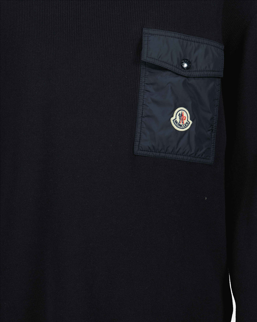 Strickwaren Pull à logo Moncler Blau Homme