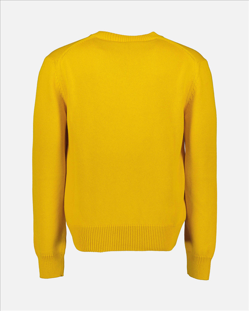 Knitwear Logo sweatshirt Alexander McQueen Yellow Man