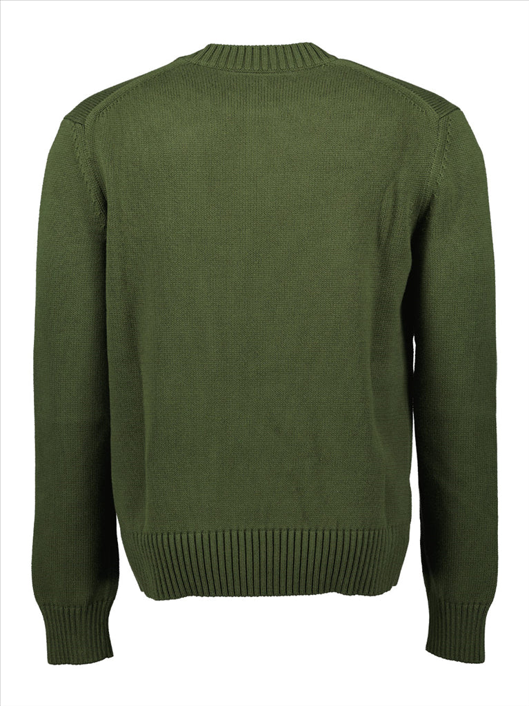 Strickwaren Pull à logo Alexander McQueen Grün Homme