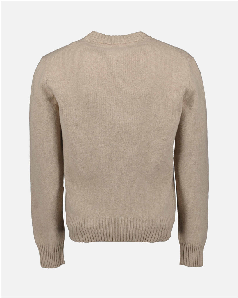 Knitwear Cashmere sweater Ami PARIS Beige Man