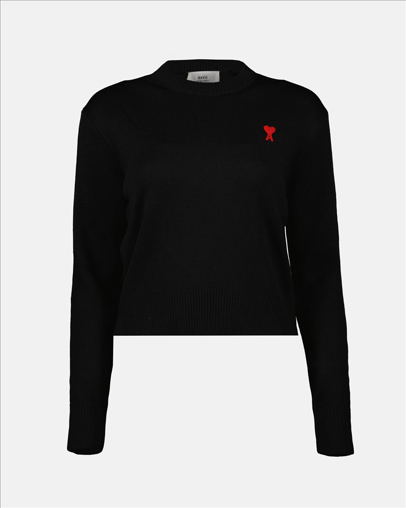 Prendas de punto Pull Ami de coeur Noir Ami PARIS Negro Femme
