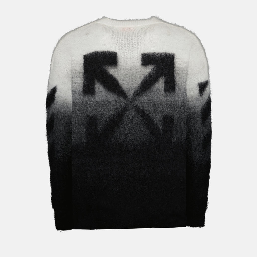 Knitwear Arrow Brushed Sweater Off-White Black Man