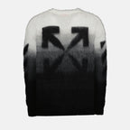 Knitwear Arrow Brushed Sweater Off-White Black Man