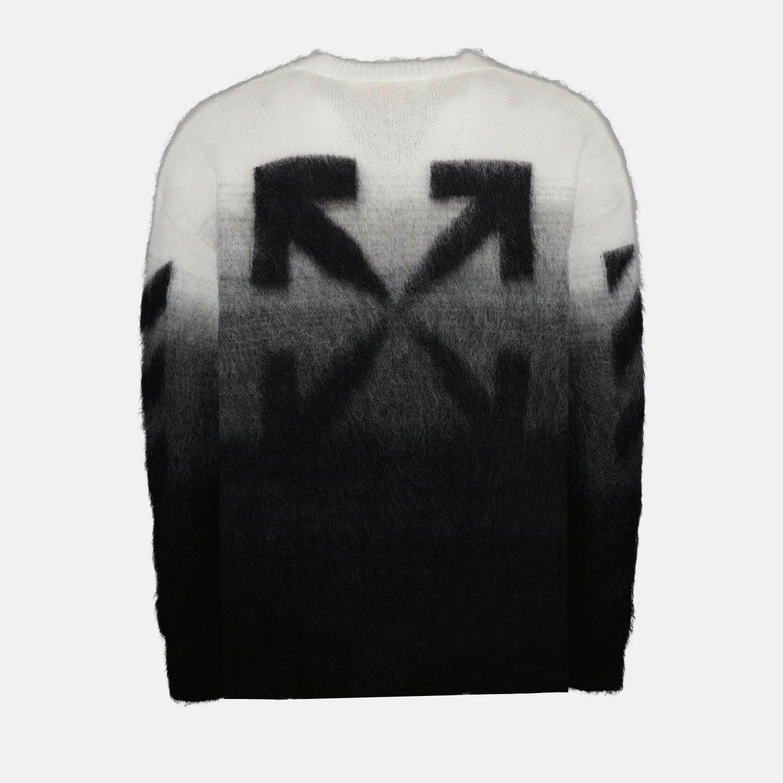 Knitwear Arrow Brushed Sweater Off-White Black Man