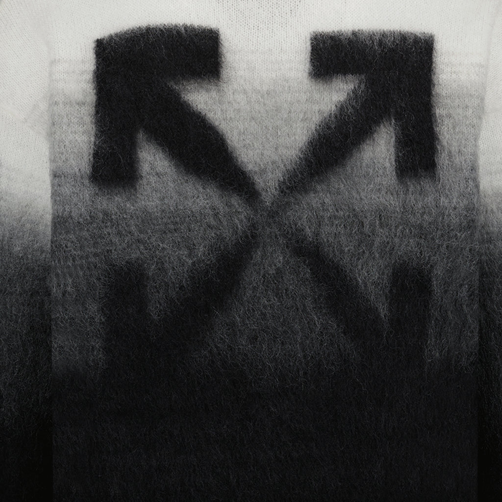 Knitwear Arrow Brushed Sweater Off-White Black Man