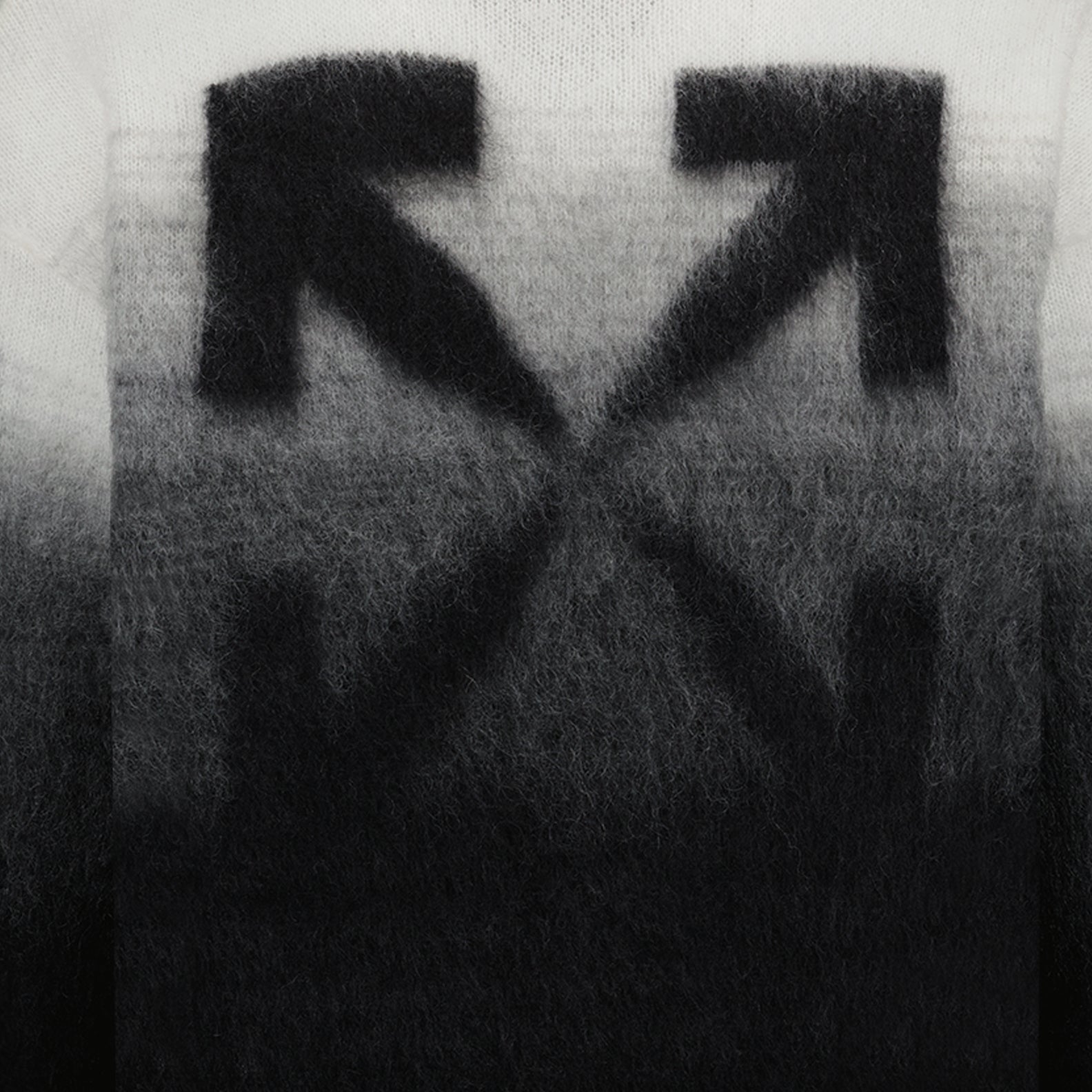 Knitwear Arrow Brushed Sweater Off-White Black Man