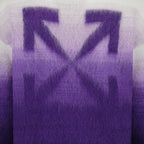 Knitwear Arrow Brushed Sweater Off-White Purple Man