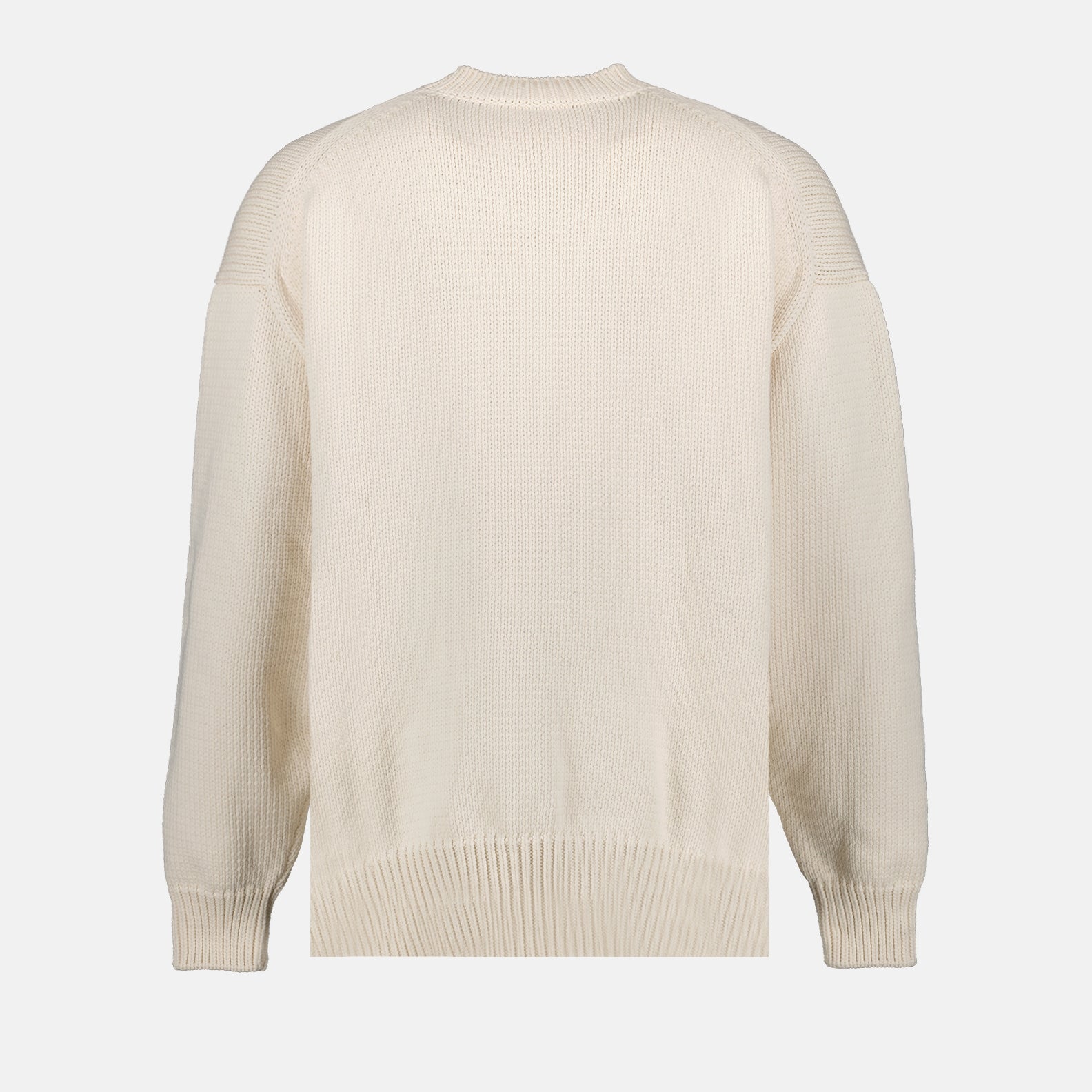 Maille Pull Cat Chunky Off-White Beige Homme