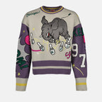 Knitwear Elephant Bowling Sweater Kenzo Purple Man