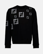 Maille Pull FF Fendi Noir Homme