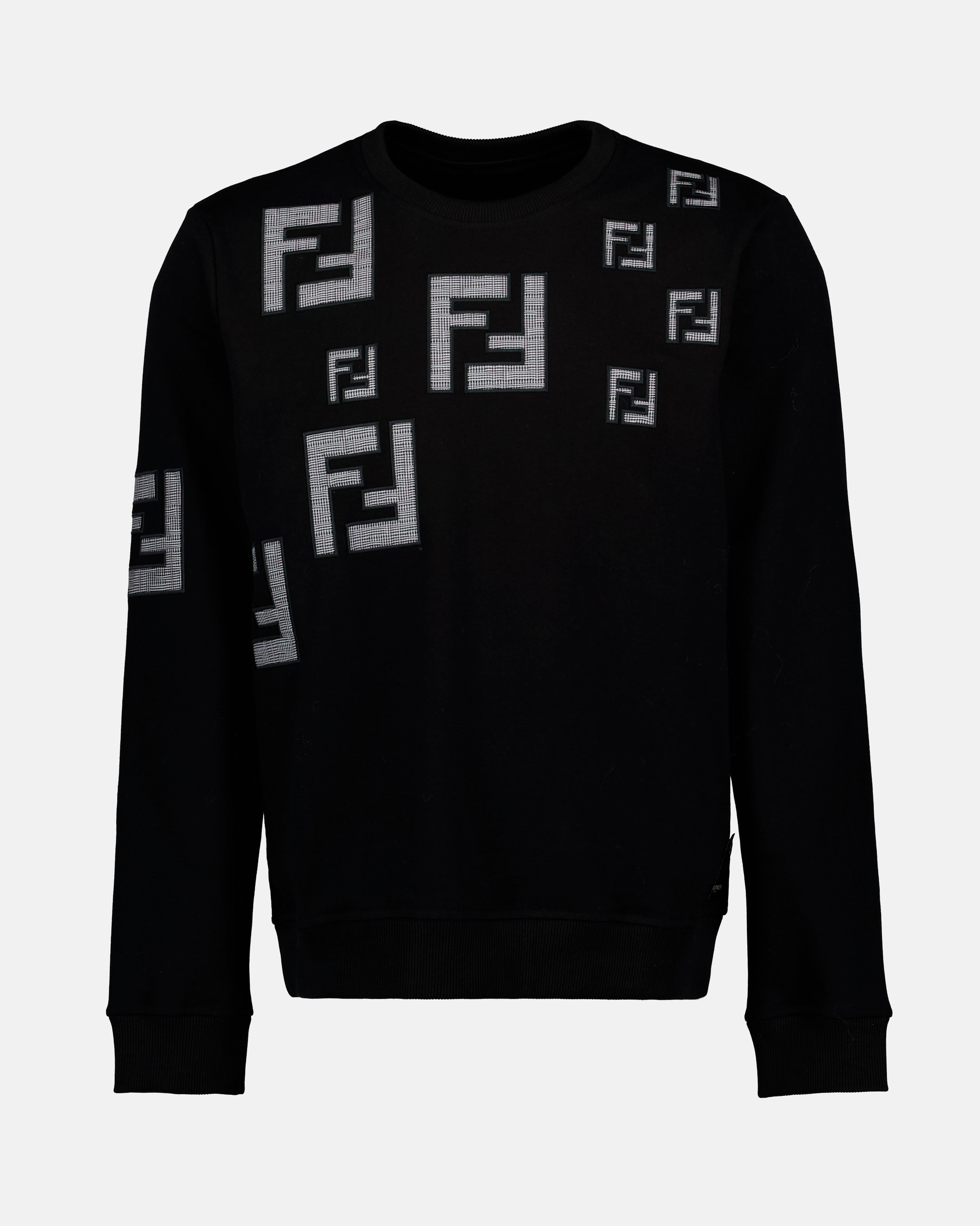 Maille Pull FF Fendi Noir Homme