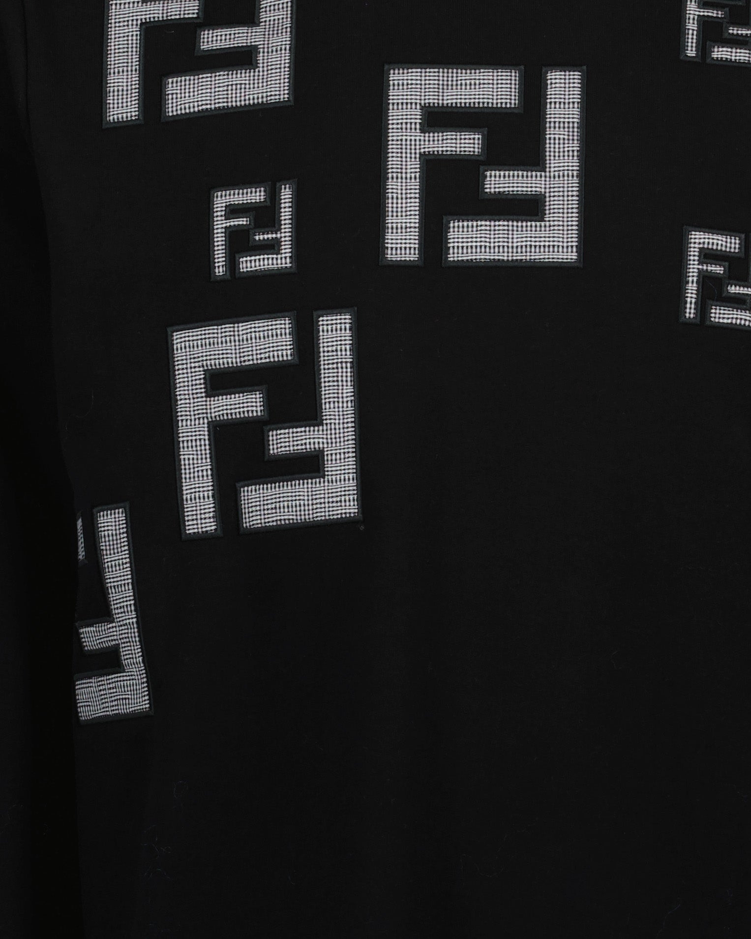 Maille Pull FF Fendi Noir Homme