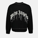 Maille Pull Broken Shark Palm Angels Noir Homme