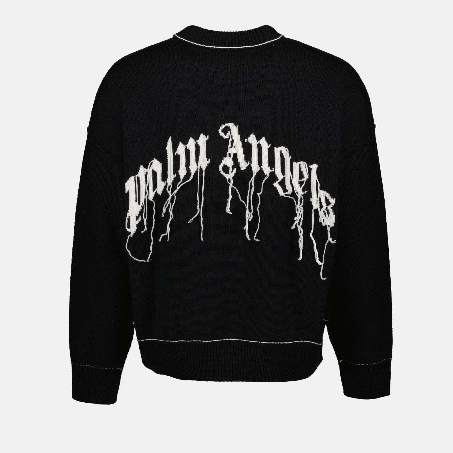 Knitwear Broken Shark Sweater Palm Angels Black Man
