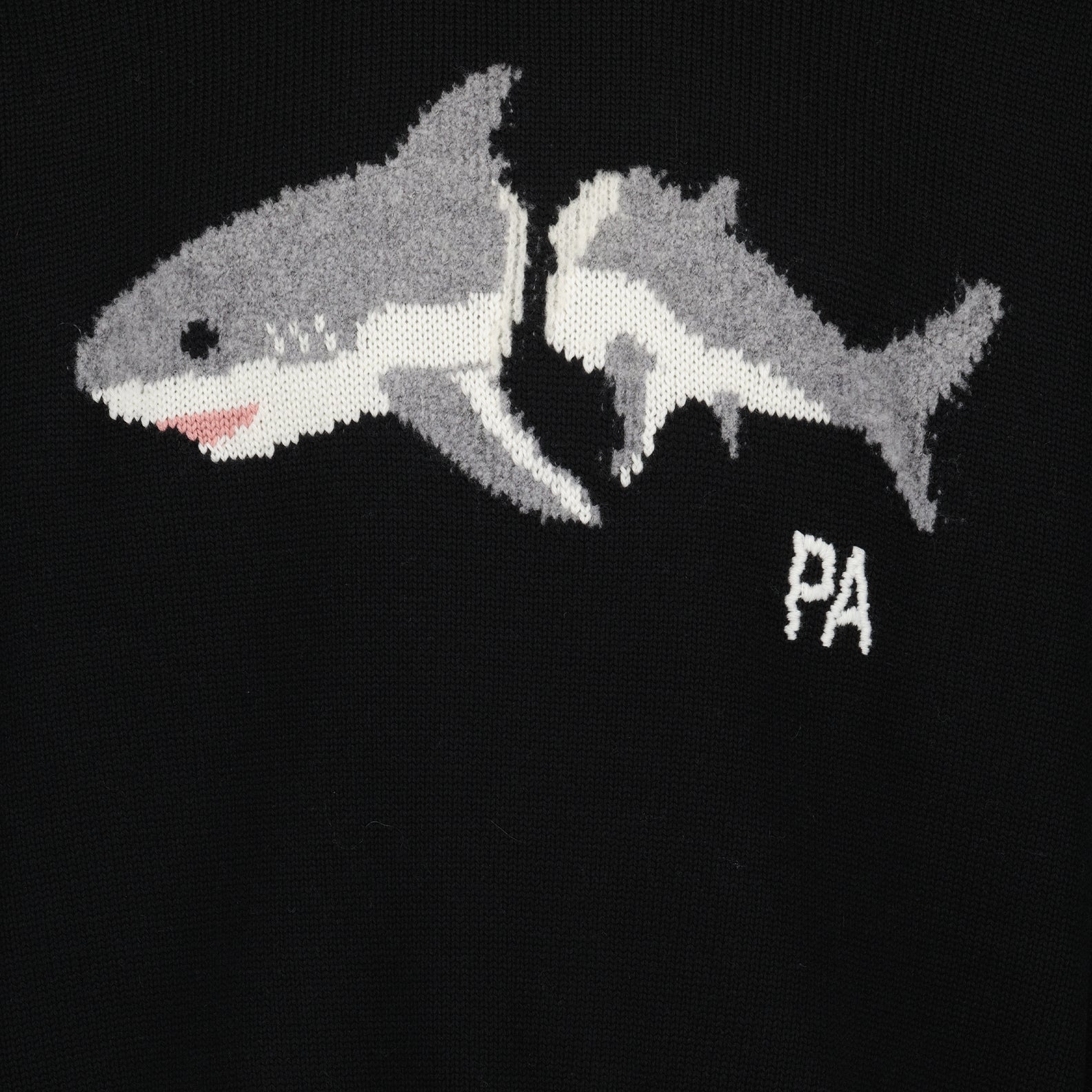 Knitwear Broken Shark Sweater Palm Angels Black Man